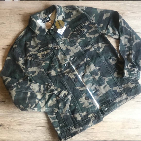 NWT Cotton On Cypress Hill Camo Denim Jacket - Picture 5 of 14